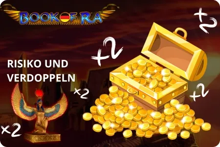 Risiko und Verdoppeln in Book of Ra