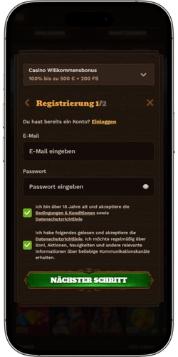 Konto erstellen